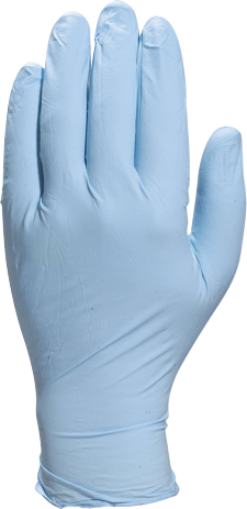 DELTAPLUS Hanskar einnota Nitile púðraðir VENITACTYL V1400B100 6/7 100x