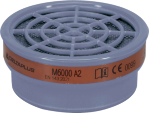 DELTAPLUS M6000E A2 filter fyrir gas og lífræn leysiefni  2 stk