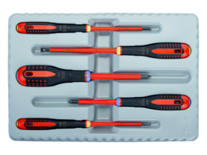 BAHCO Skrúfjárnasett Ergo 6 stk 1000V BE9882S (1)