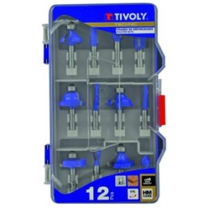 TIVOLY Fræsitennur Sett 12stk 8mm