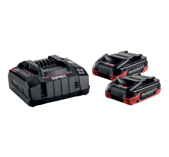 METABO Rafhlöður og hleðslutæki sett Basic 18 2x4.0 LIHD XTREME
