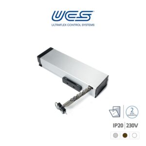 UCS Gluggamótor Sintesi 230V Silfur 40313C